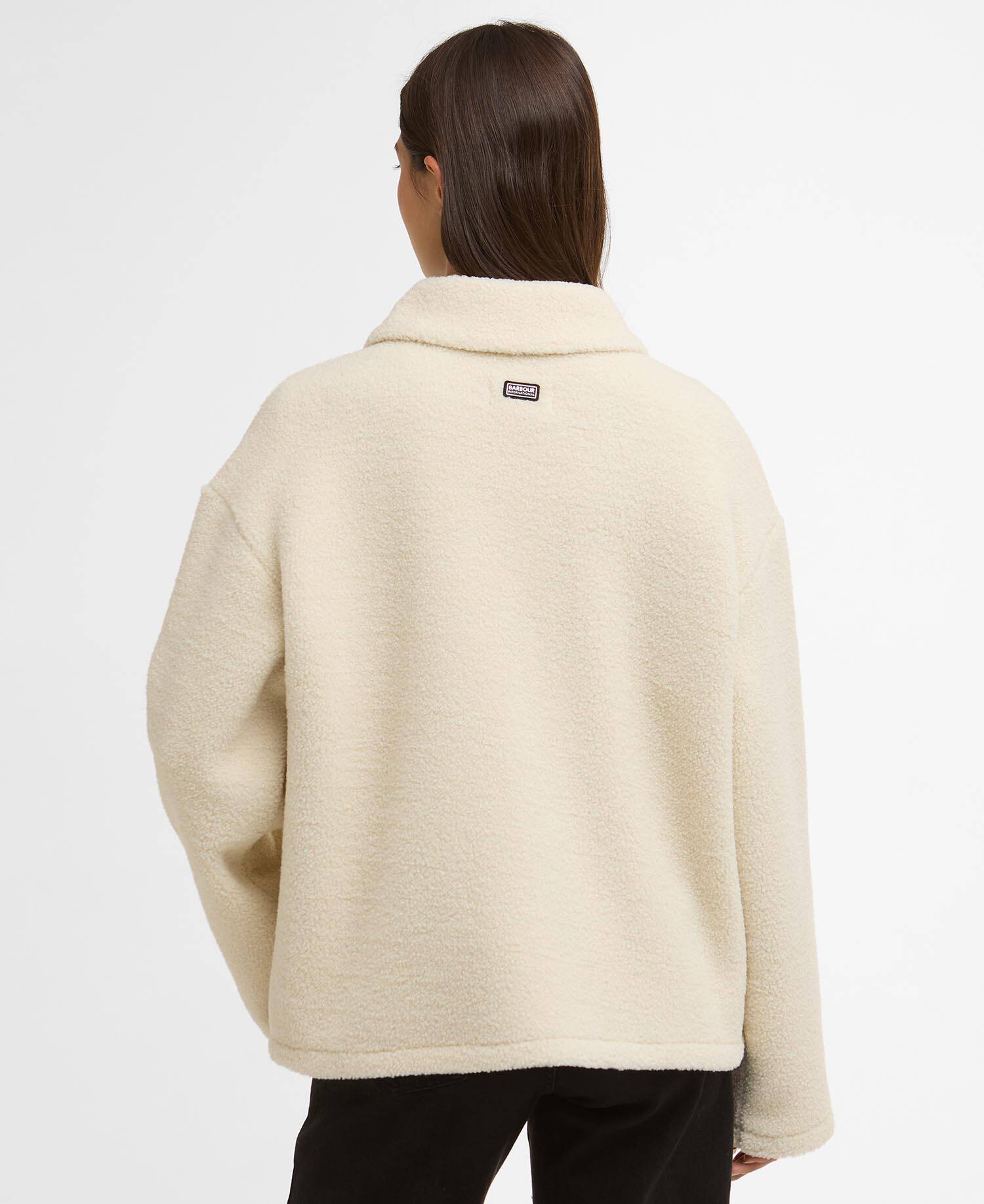 Rae Fleece Overshirt Bone White image number 2