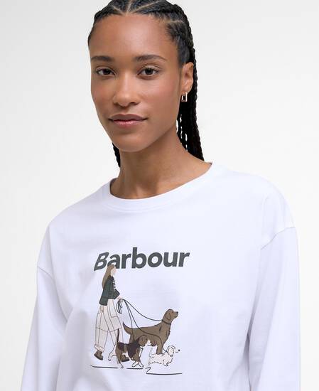 Langarmshirt Woodhouse White