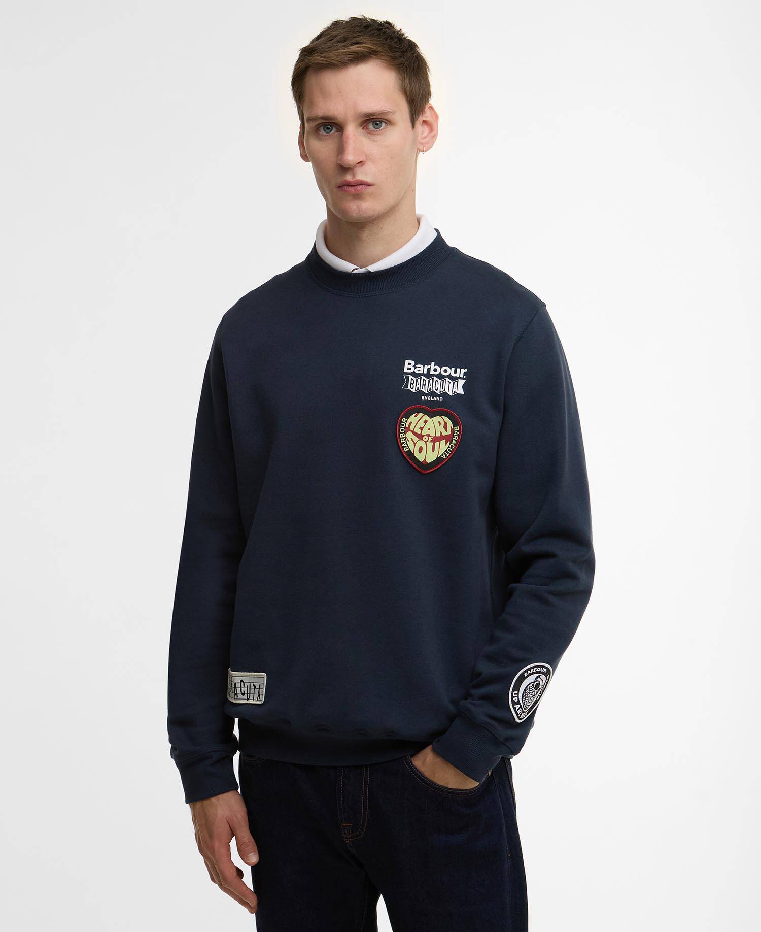 Barbour x Baracuta Northern Sweatshirt Navy image number 0