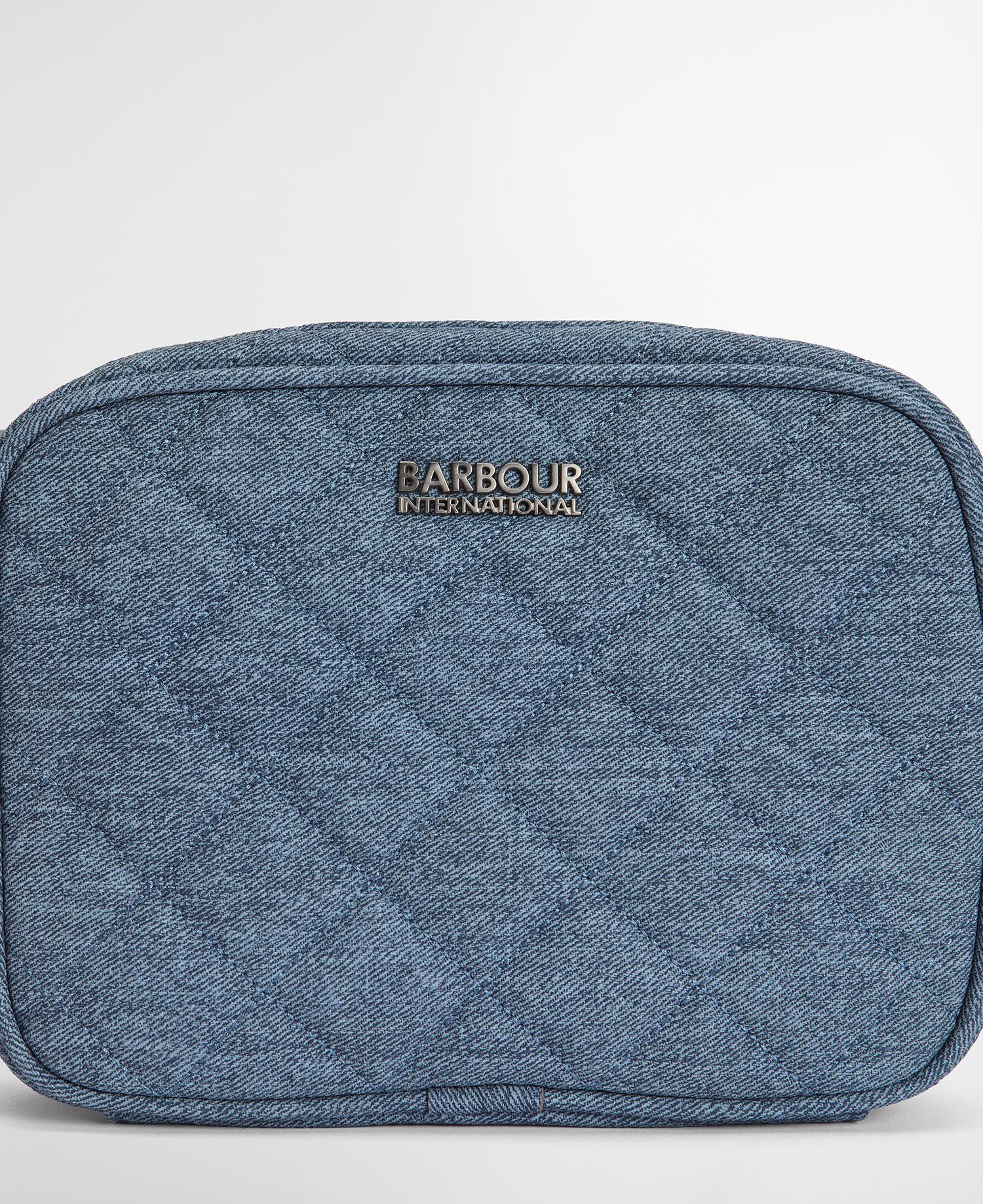 Denim Quilted Sloane Crossbody Bag Light Denim