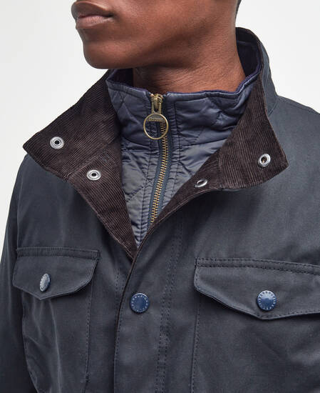 Ogston Waxed Jacket Classic Navy