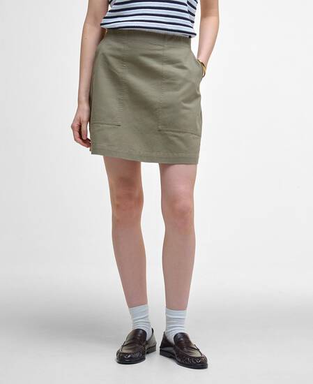Cary Mini Skirt Dusky Green