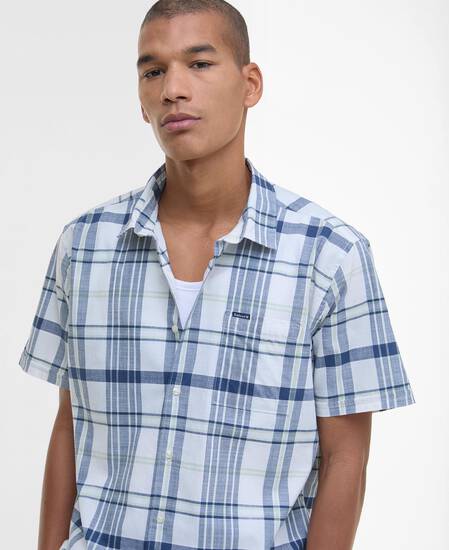 Grassbeach Check Short-Sleeved Shirt White