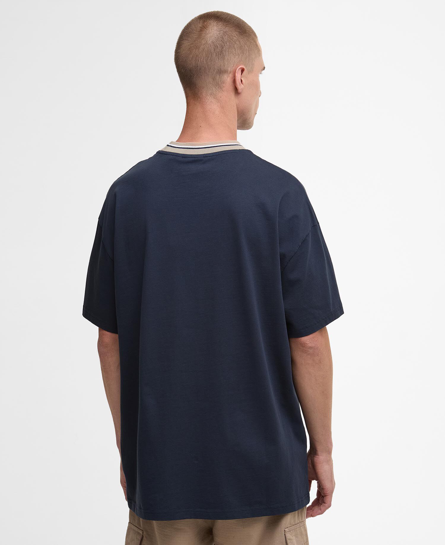 Taley Tipped T-Shirt Navy