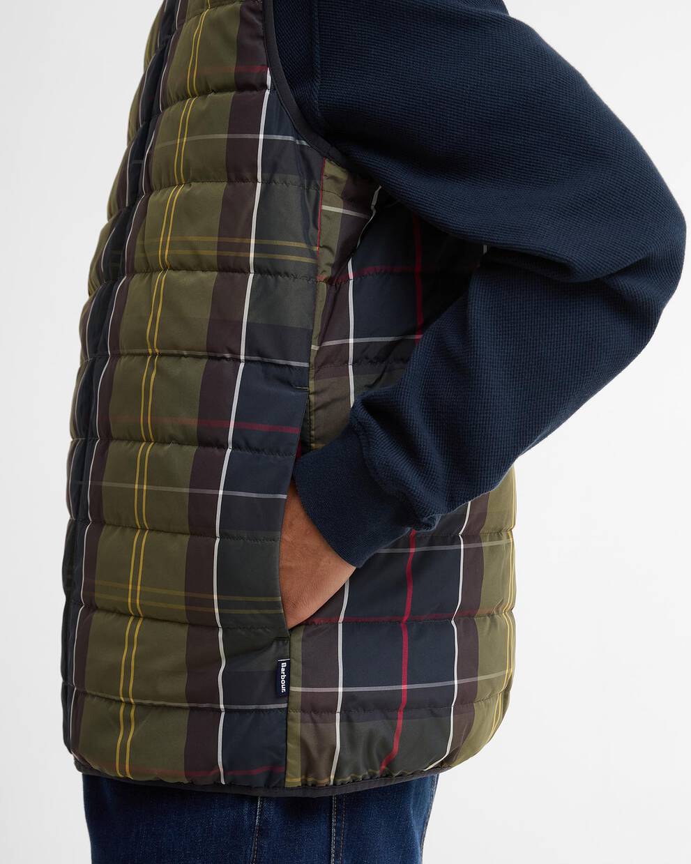 Reversible Tartan Puffer Gilet