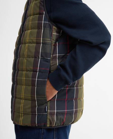 Reversible Tartan Puffer Gilet Classic Tartan