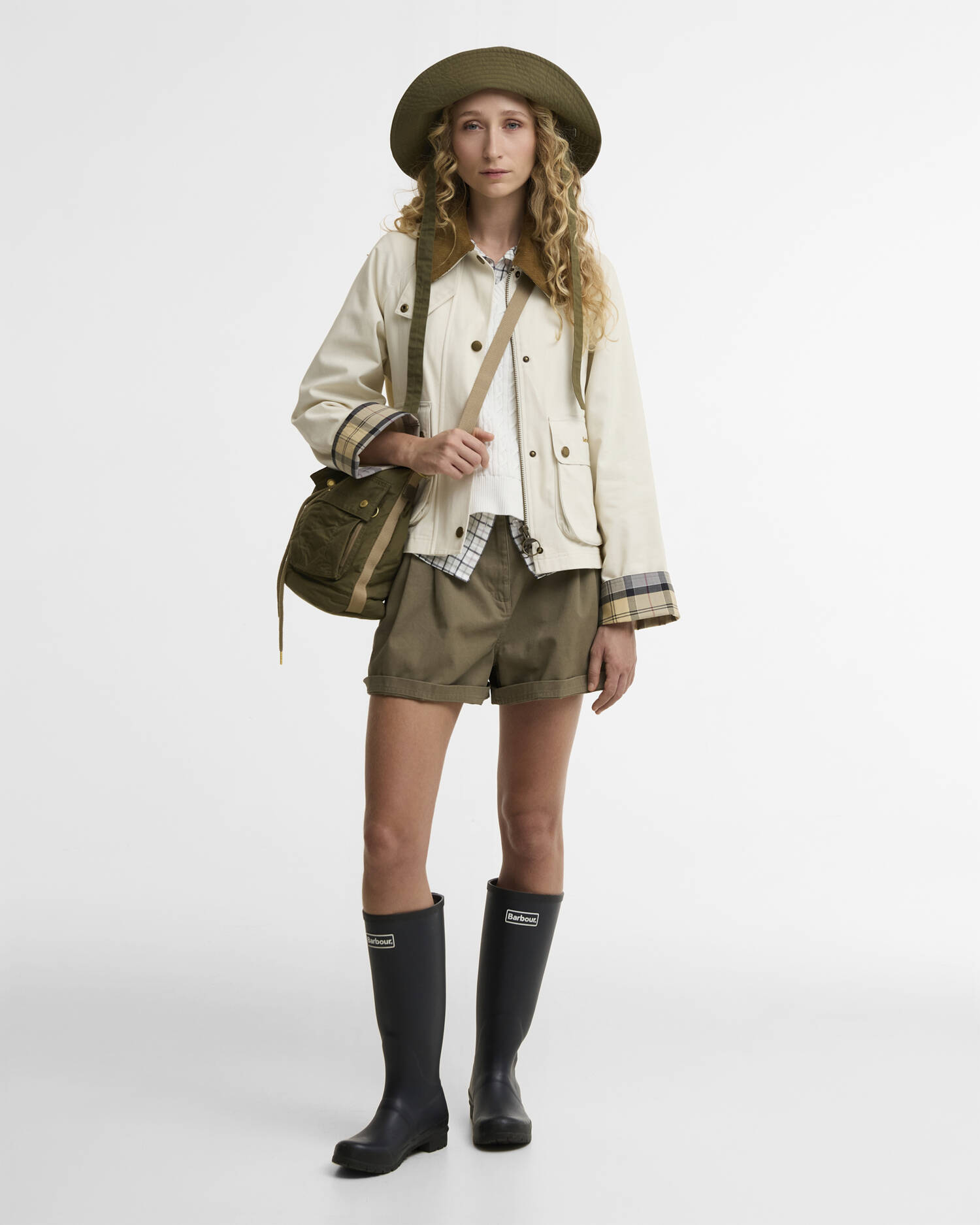 Cropped Beadnell Casual Jacket Light Pearl/Dress/Beige image number 1