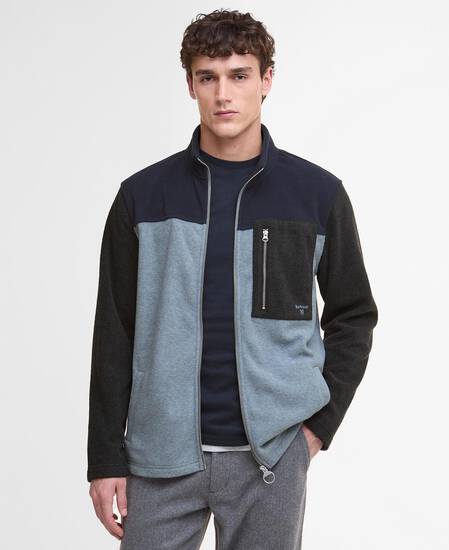 Colour Block Fleece Grey Marl