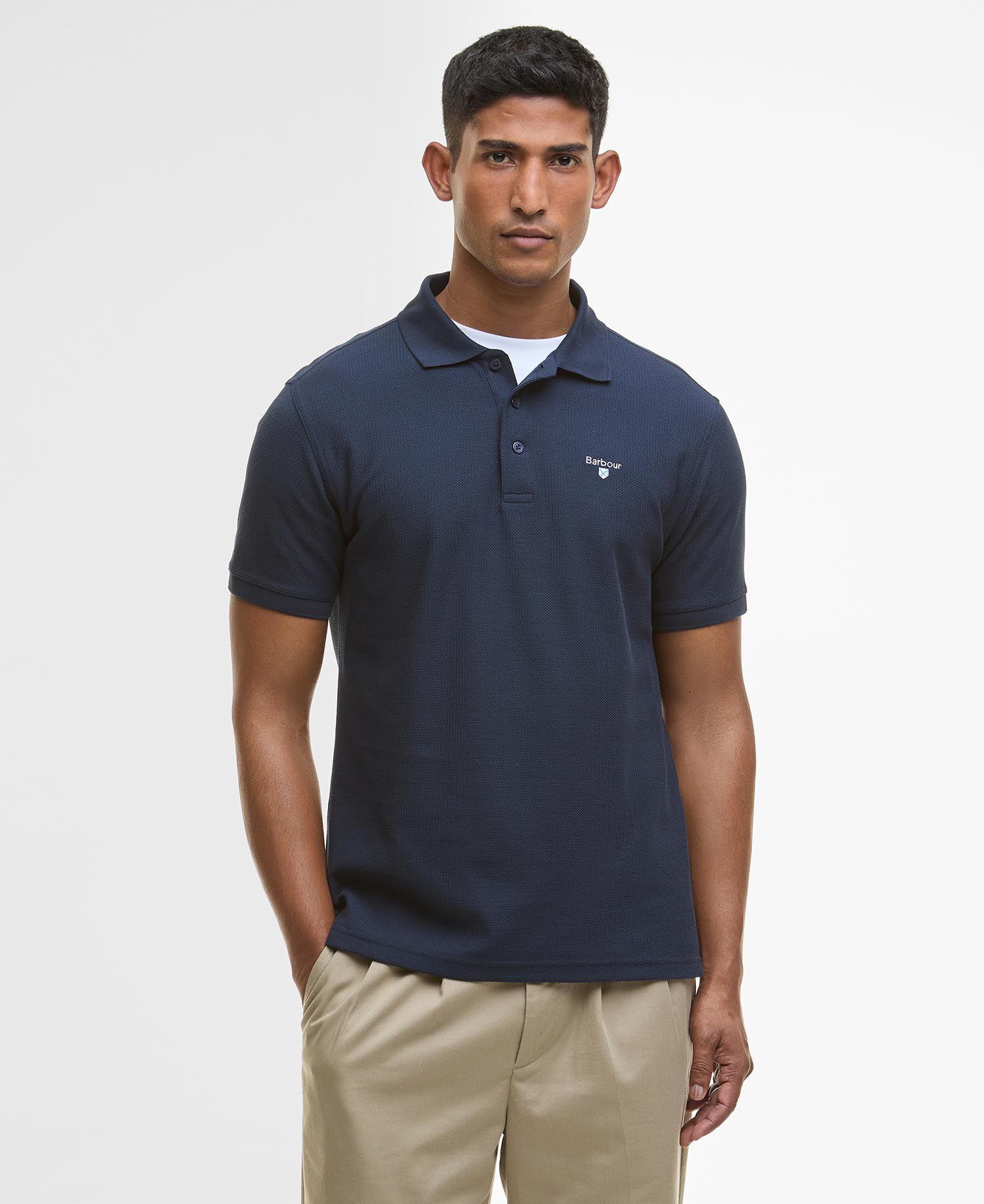Polo texturizzata Selside Navy