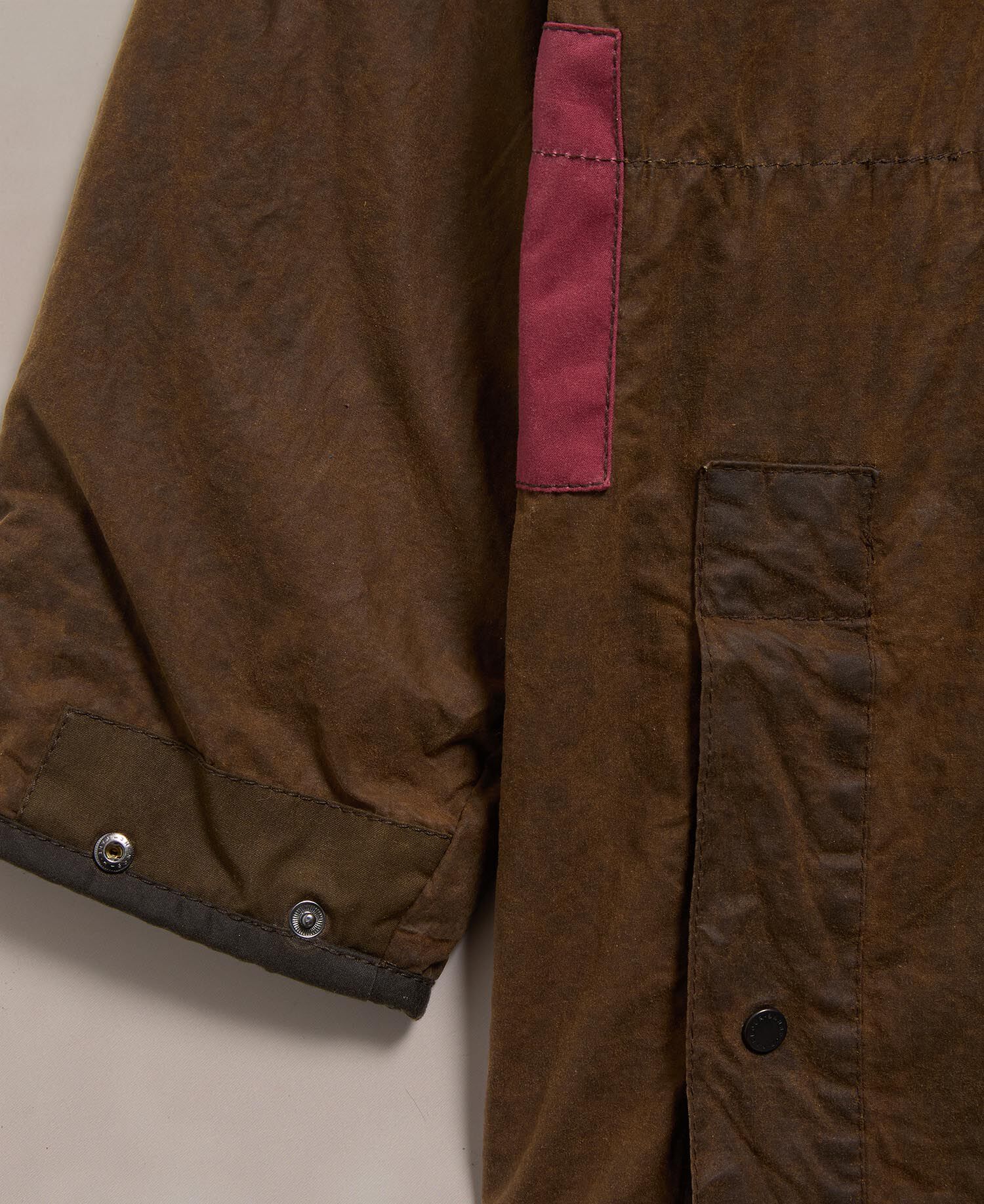 Barbour Re-loved Men's Durham Waxed Jacket - Size 42 Olive