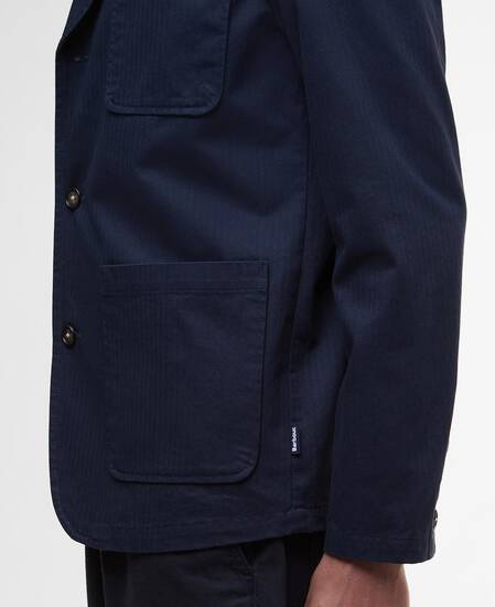 Overshirt a spina di pesce Bayview Navy