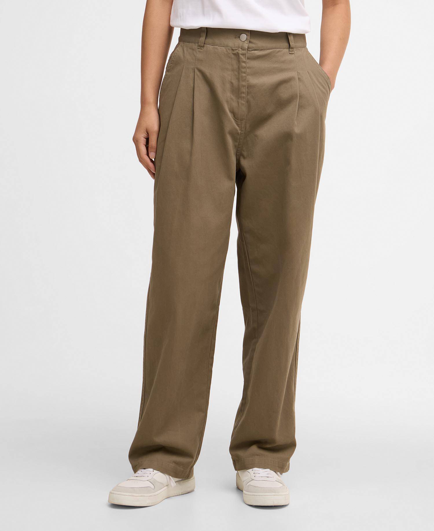 Fern Tapered Trousers Dusky Green image number 1