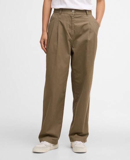 Fern Tapered Trousers Dusky Green