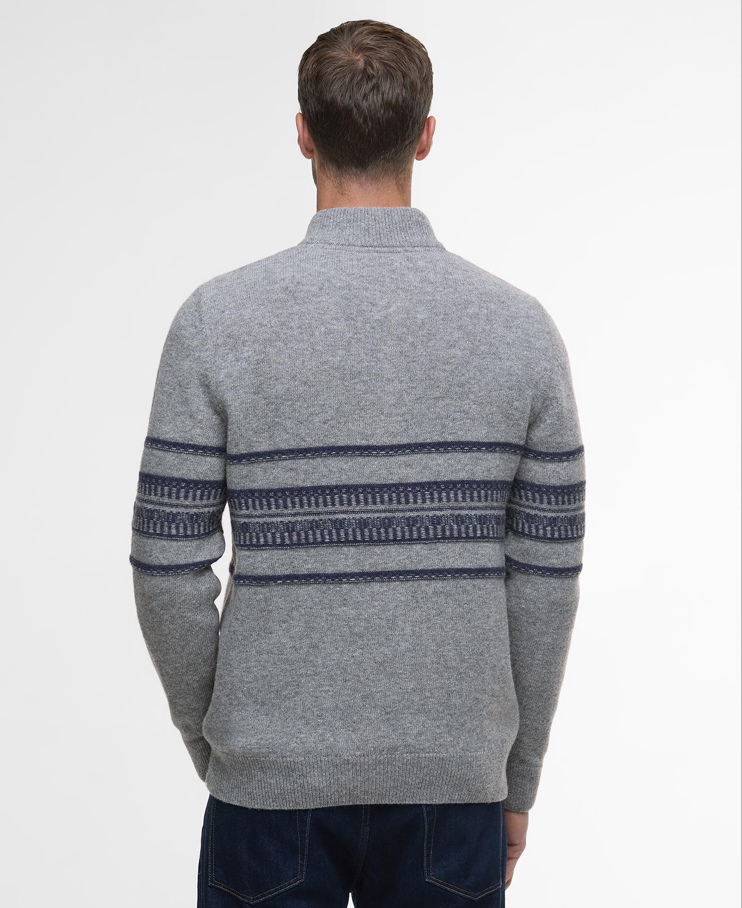Kepwick Quarter-Zip Jumper Grey Marl