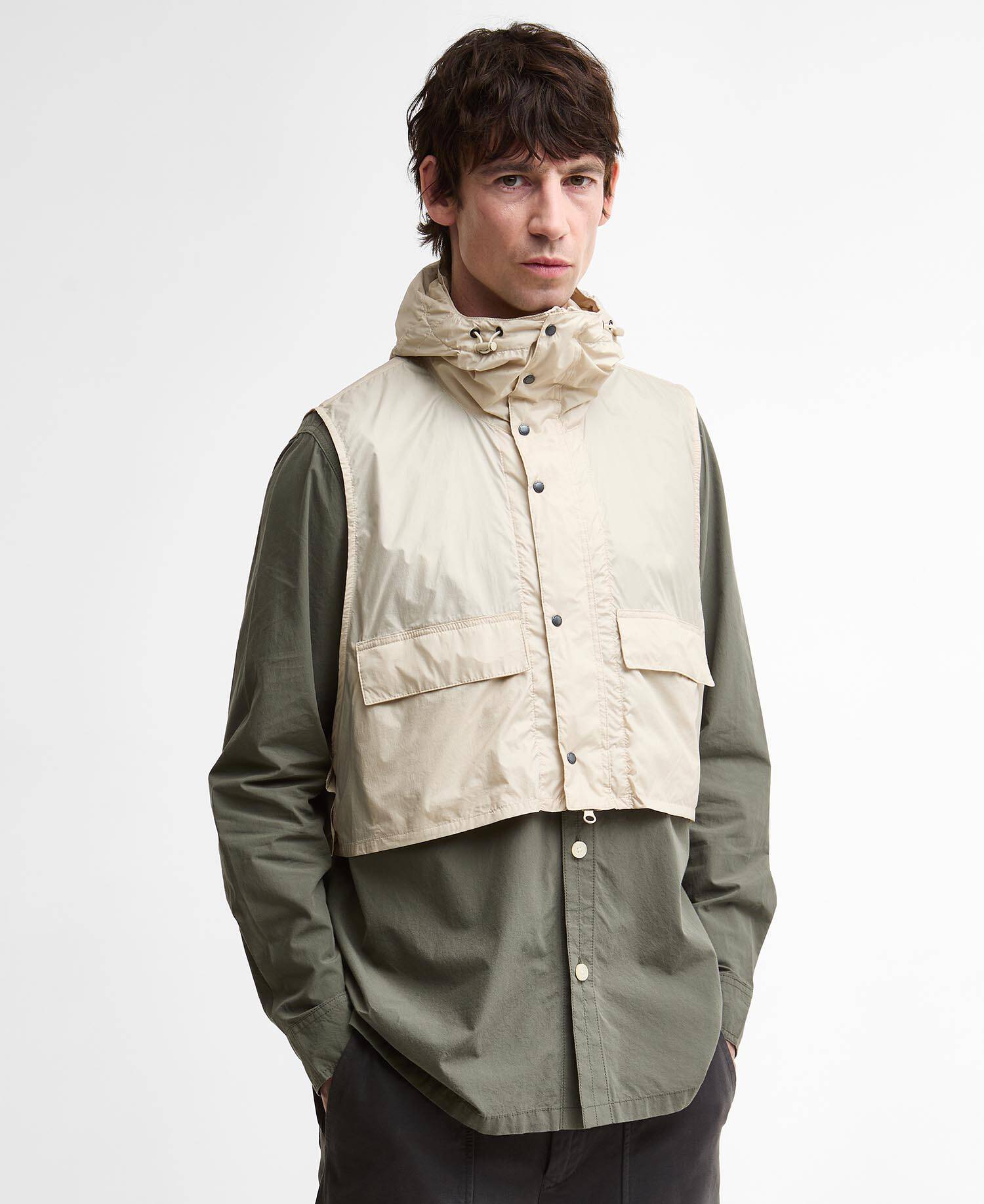 Giacca casual Transport Smock Barbour x Kaptain Sunshine Light Olive image number 6