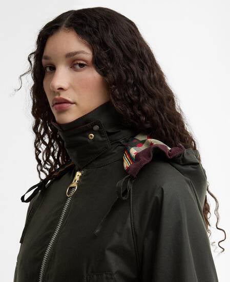Giacca cerata Bedale da donna Paul Smith Loves Barbour Archive Olive/ Ancient/Winterberry