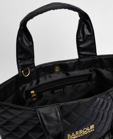 Battersea Quilted Mini Tote Bag Classic Black