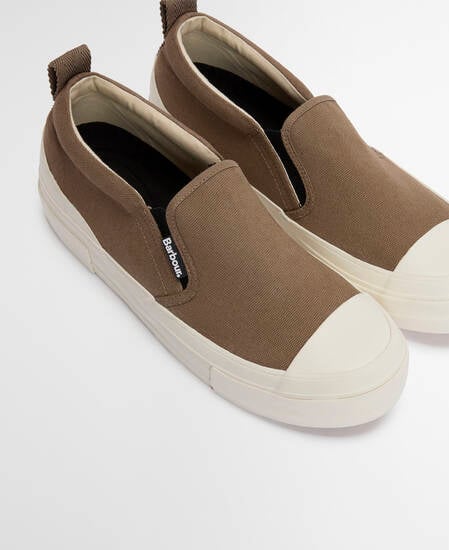 Cowan Slip-On Trainers Taupe