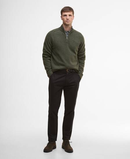 Grangetown Half-Zip Jumper Mid Olive
