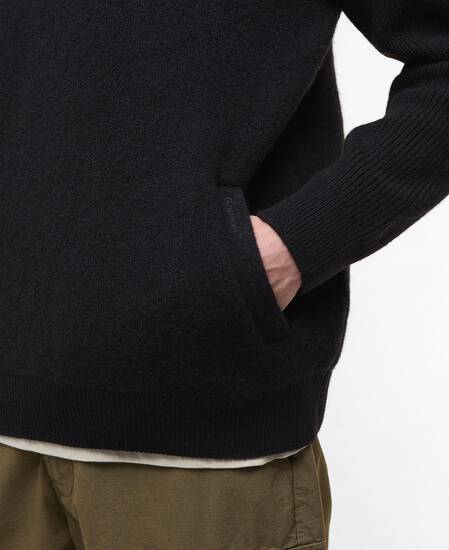 Milburn Half-Zip Jumper Black