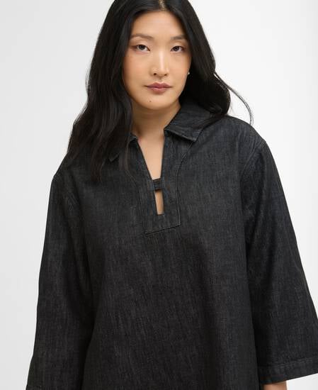 Kleid Myra Denim Mini Black Denim