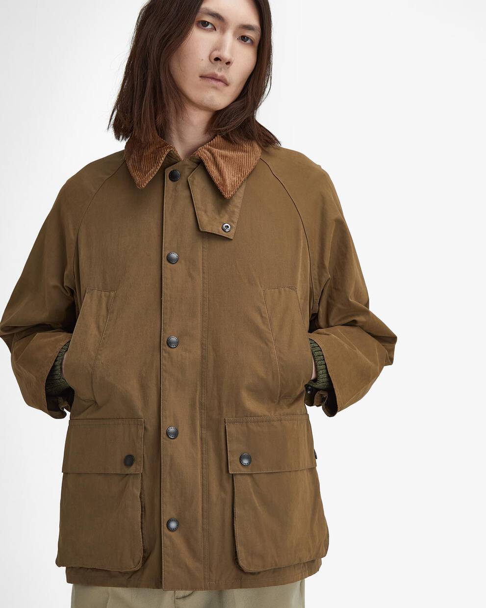 Peached Oversized Bedale Casual Jacket