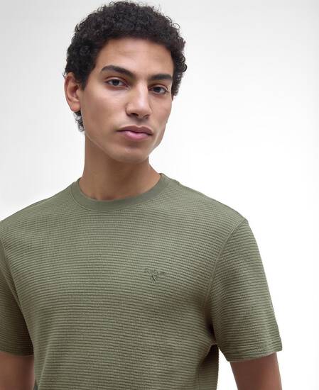 Platford Tailored Waffle T-Shirt Light Moss Platford Tailored Waffle T-Shirt Light Moss