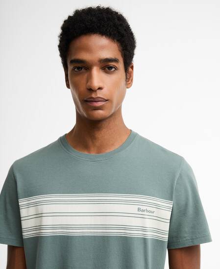 Brayworth Graphic Tailored T-Shirt Vintage Teal