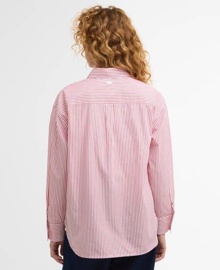Polly Striped Relaxed Shirt Poppy Red Stripe
