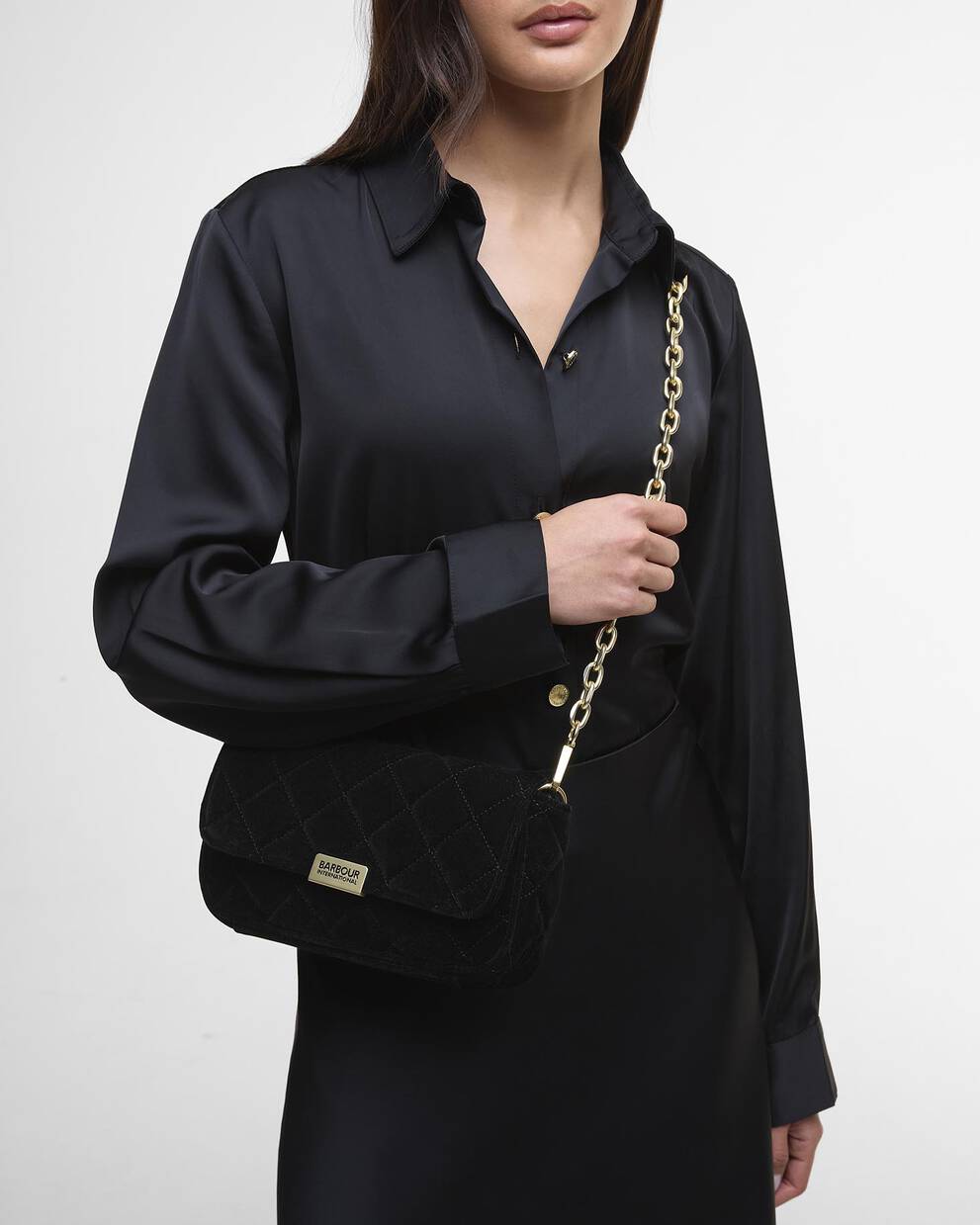 Mini borsa a tracolla trapuntata Soho