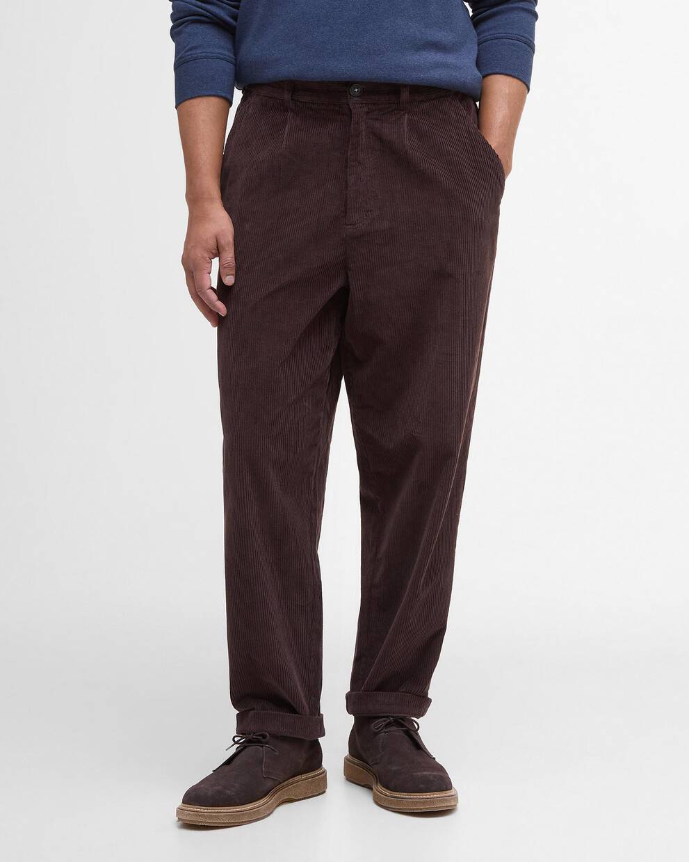 Stretch Cord Relaxed Trousers