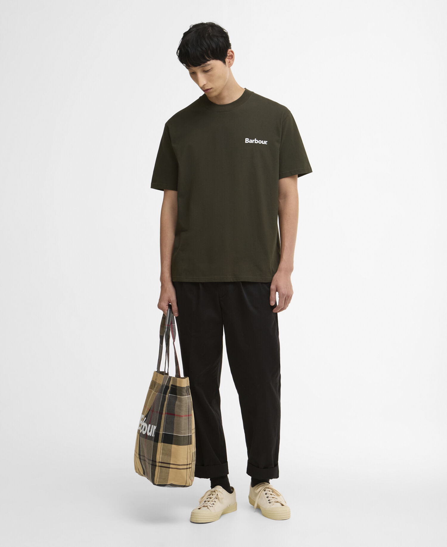 Crossby Archive Logo Oversized T-Shirt Sage