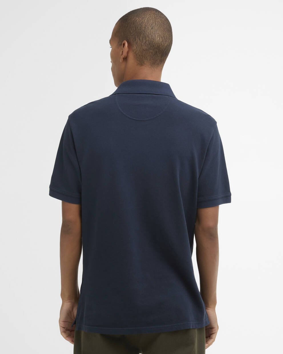 Poloshirt Washed Tartan Tailored Pique