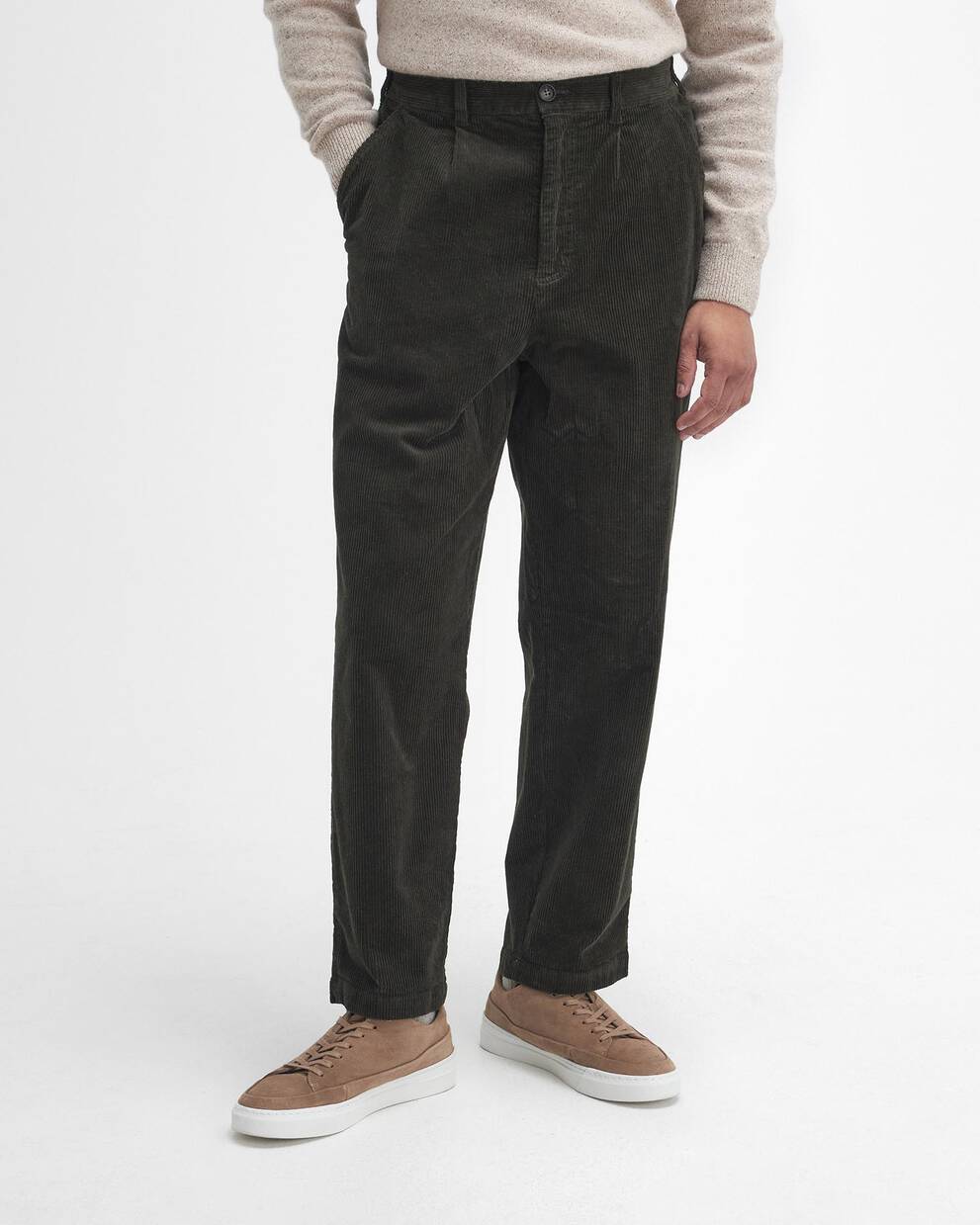 Stretch Cord Relaxed Trousers