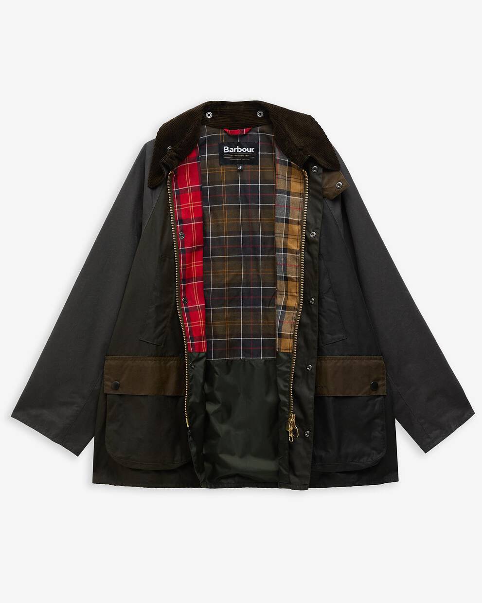 Patchwork Oversized Bedale Waxed Jacket