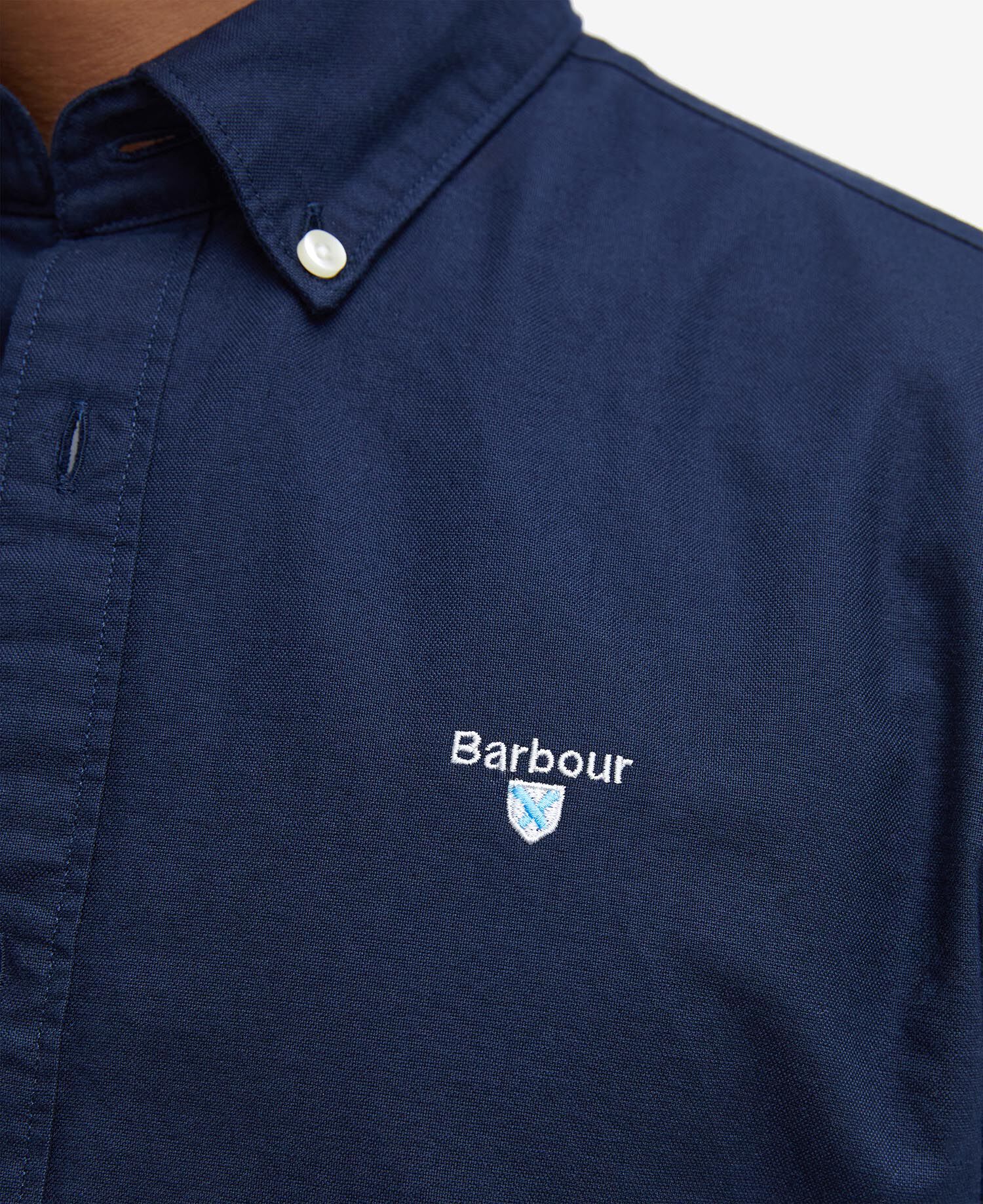 Oxford Tailored Long-Sleeved Shirt Classic Navy
