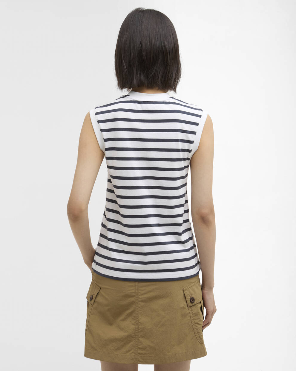 Debbie Striped Sleeveless Top