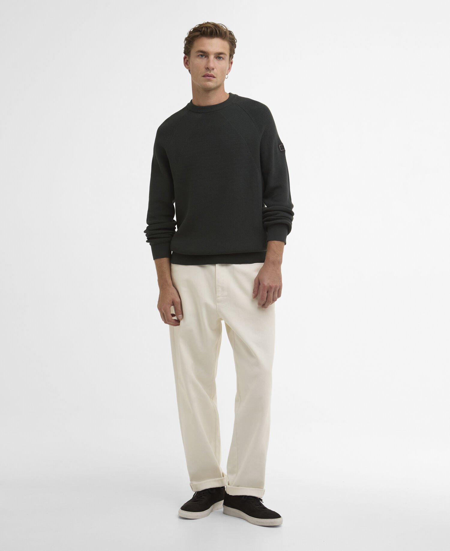 Monmouth Crew Neck Jumper Forest River