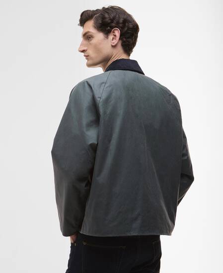Paul Smith loves Barbour Transport Waxed Jacket Dark Slate