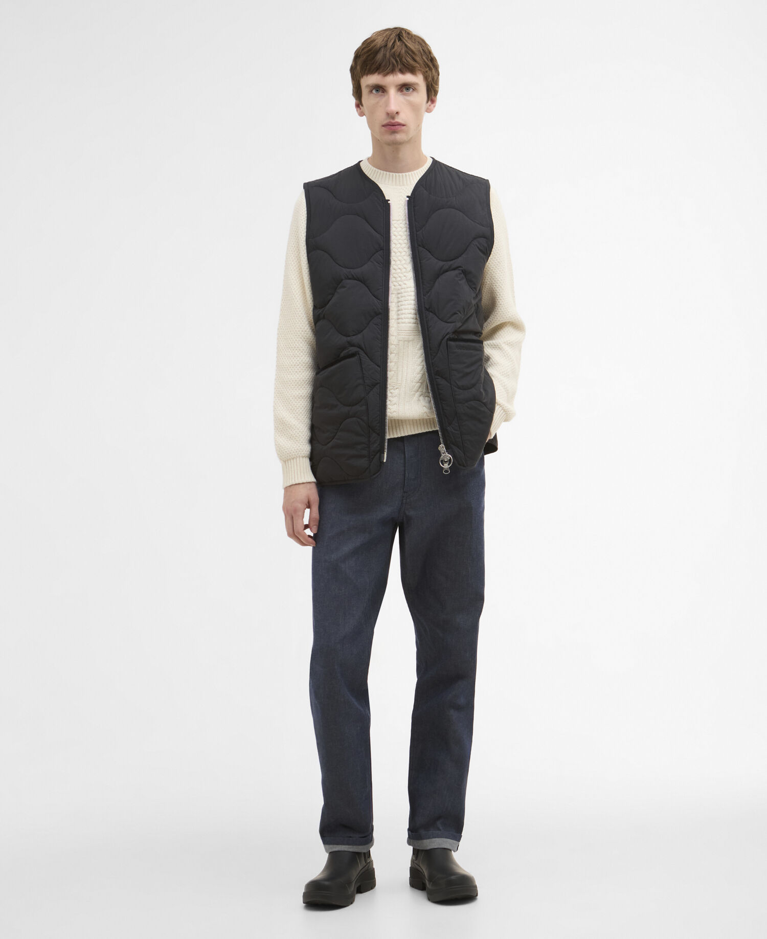 Barbour x ARKET Aron Gilet Black