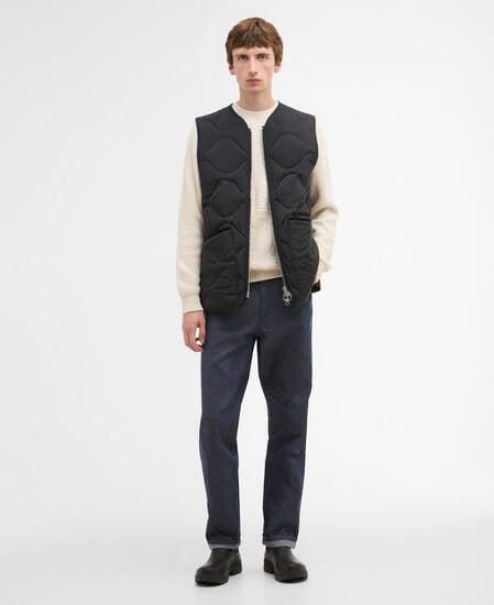 Barbour x ARKET Aron Gilet Black