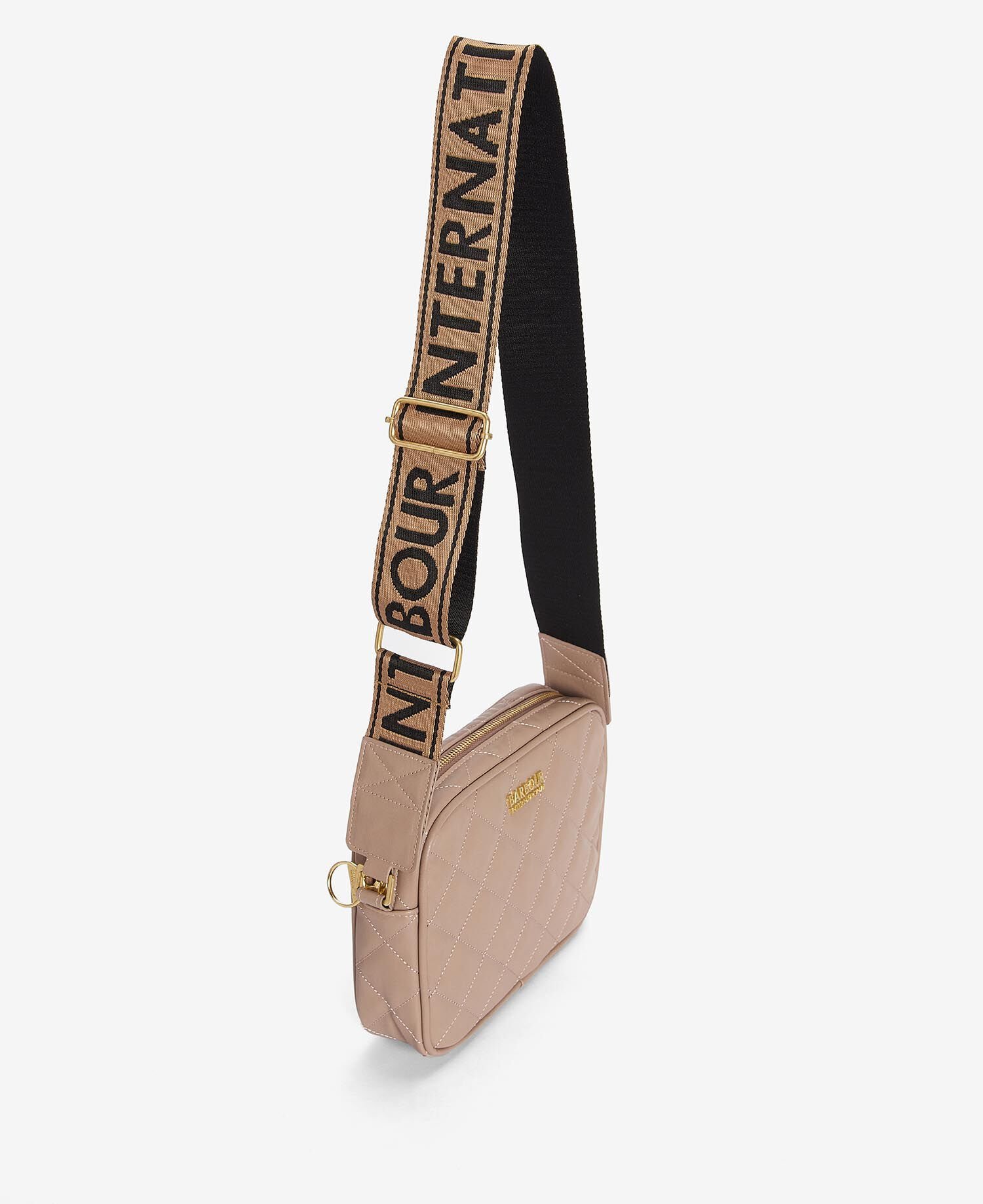 Sloane Quilted Crossbody Bag Camel