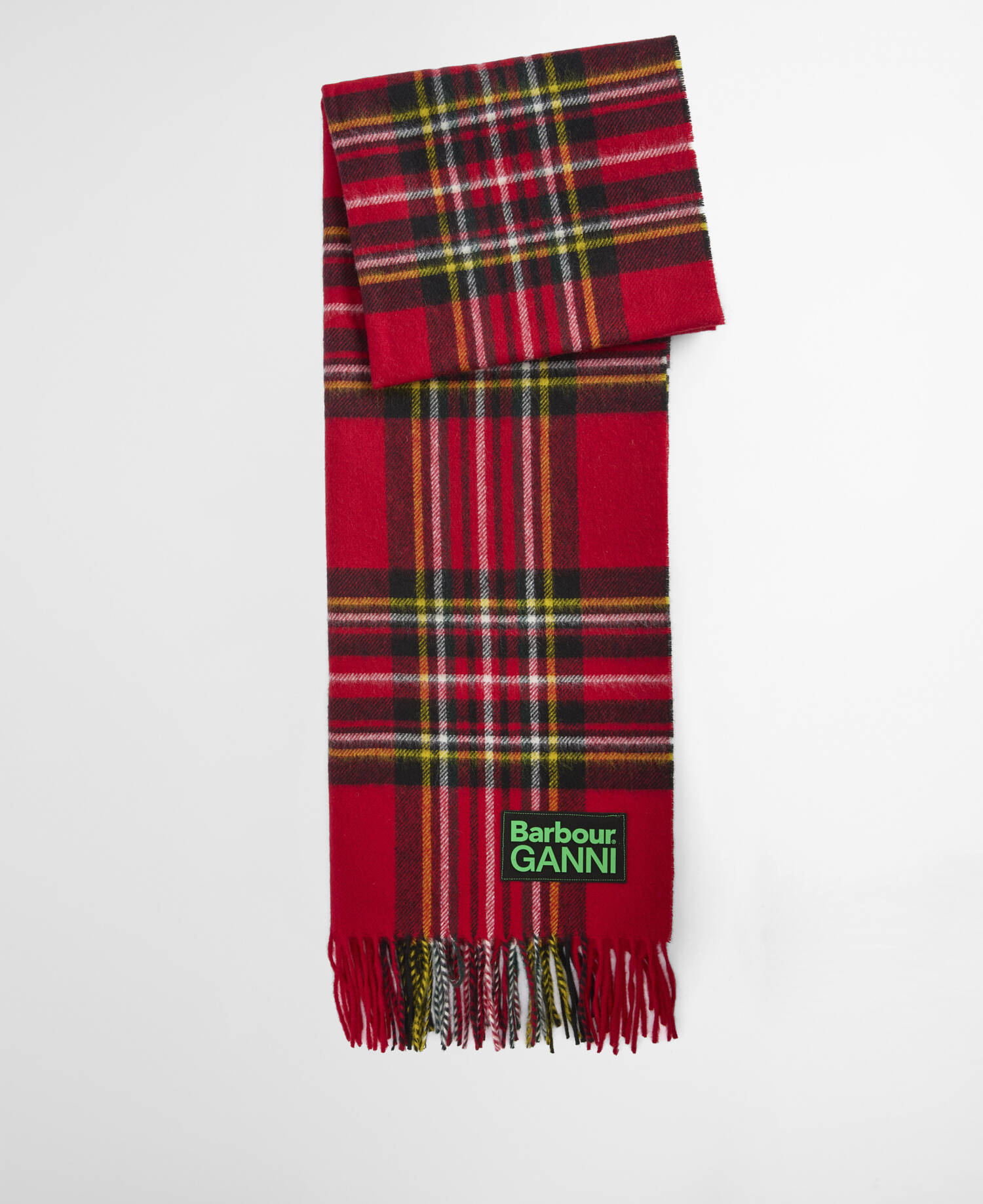 Barbour x GANNI Tartan Scarf Royal Stewart Tartan image number 0