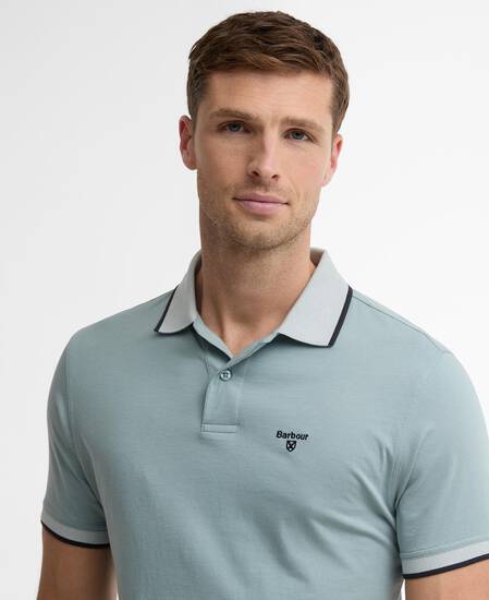 Cornsay Short-Sleeved Polo Shirt Dusty Slate