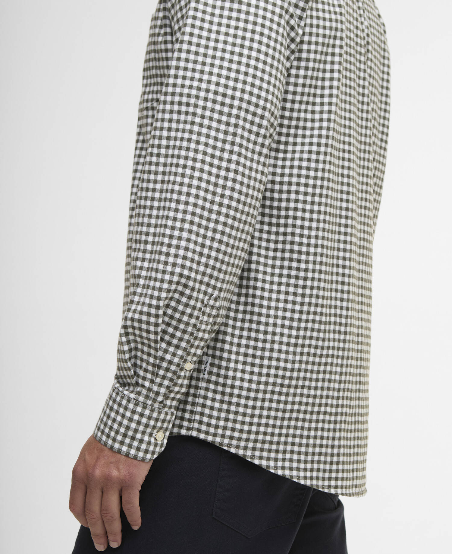 Gingham Aukside Regular Shirt Olive image number 4