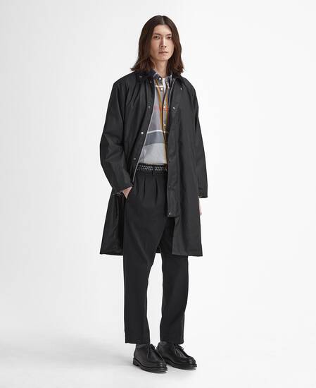 Modified Exmoor Waxed Coat Classic Black