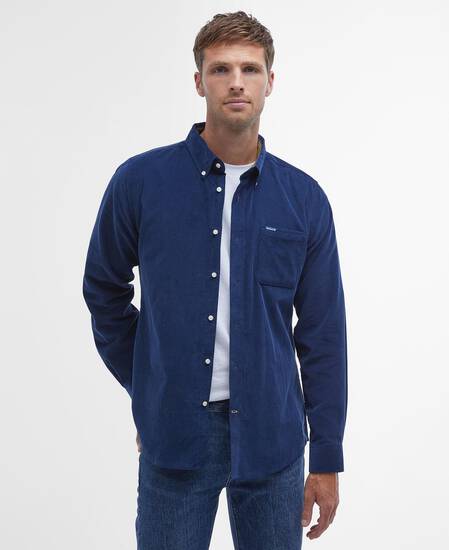 Ramsey Tailored Long-Sleeved Shirt Dark Denim
