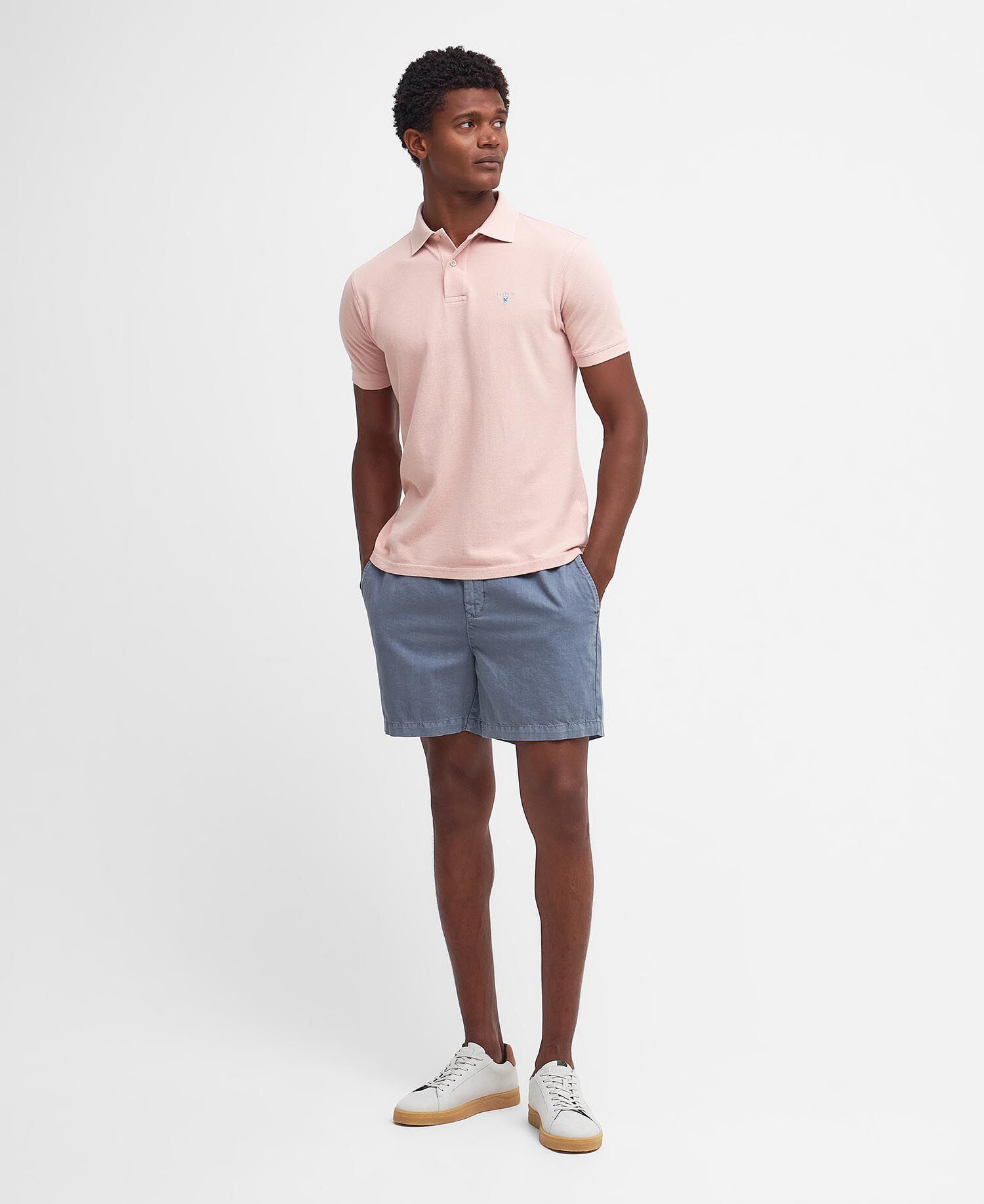 Sports Short-Sleeved Polo Shirt Pink Mist