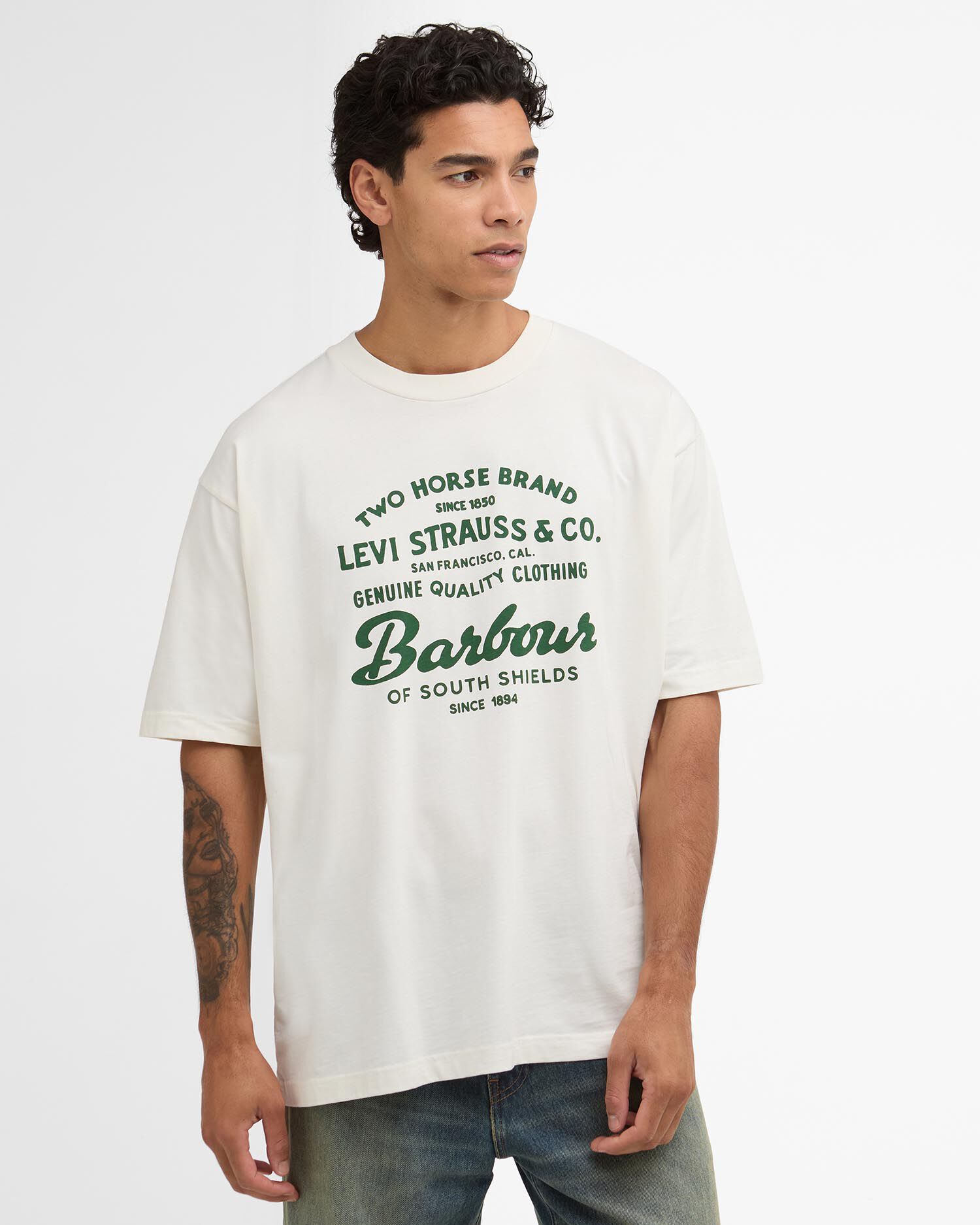 Barbour x Levi's Graphic T-Shirt Whisper White