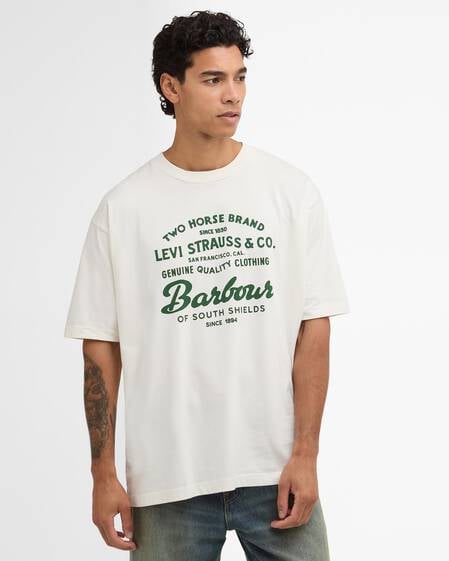 Barbour x Levi's Graphic T-Shirt Whisper White